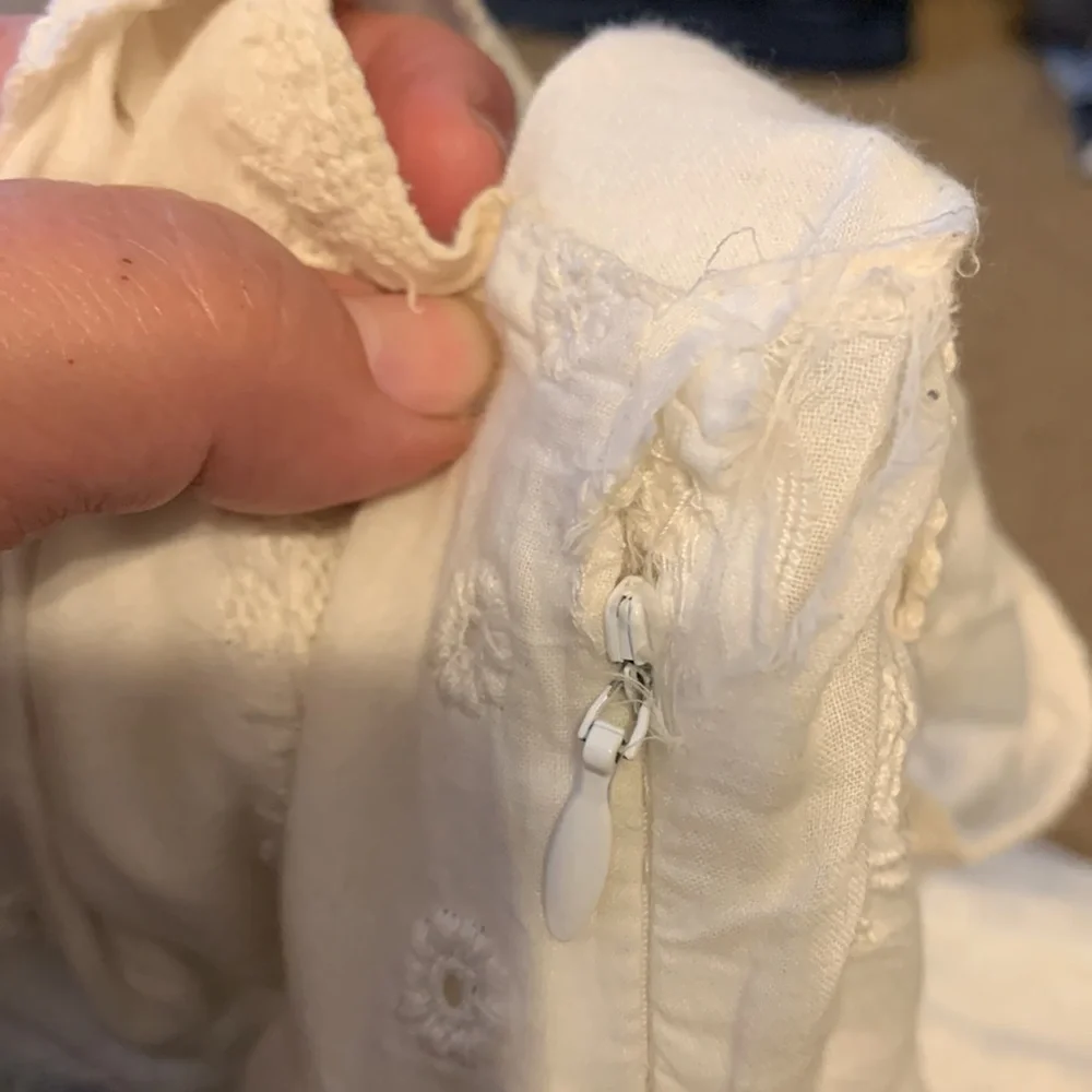 Free People White Eyelet Mini Dress